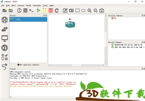 GNS3思科网络模拟器 v2.28 中文免费版（附安装+使用教程）