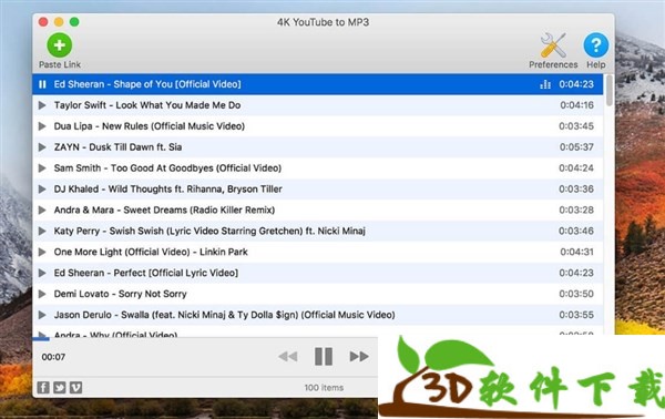 4K YouTube to MP3 Mac v3.12.3 中文破解版