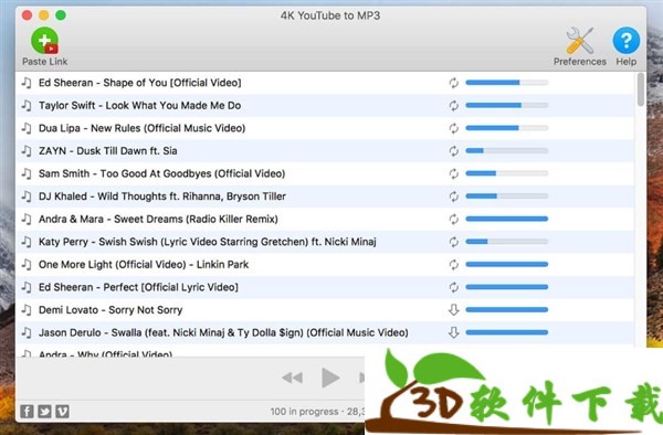 4K YouTube to MP3 Mac v3.12.3 中文破解版