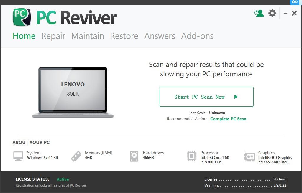 ReviverSoft PC Reviver绿色破解版