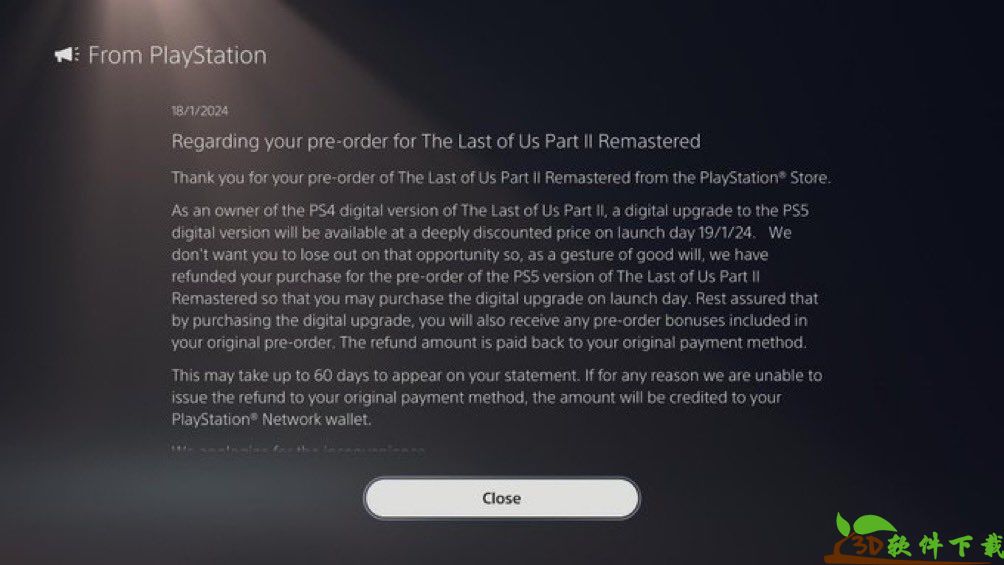 《最后的生还者2重制版》将为错过升级选项玩家退款